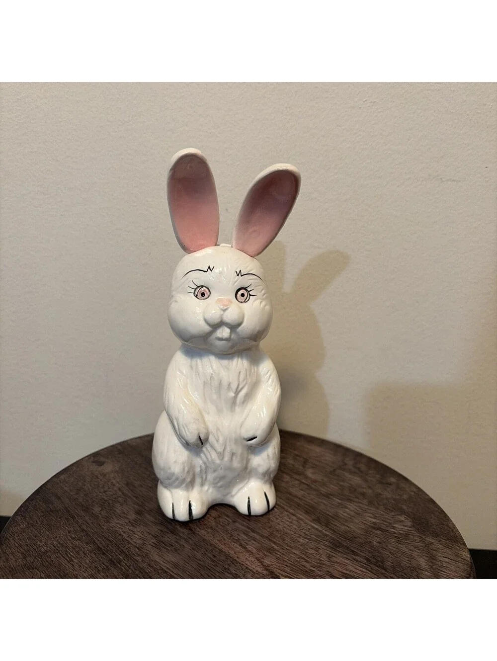 Vintage Ceramic Bunny Rabbit Spoon Fork Ears Easter Baby Feeding Novelty Gift